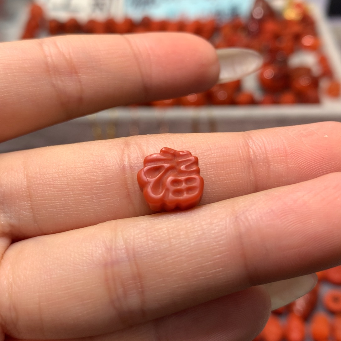 【闪购商品】南红玛瑙福字未镶嵌