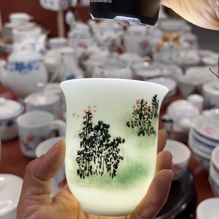 陶瓷醴陵釉下手绘120毫升