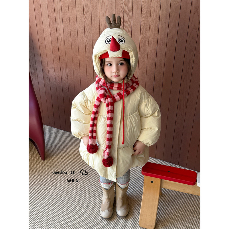 one豆·25冬~卡通小雪人羽绒服5858（童装汉服）