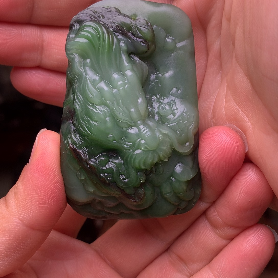 和田玉未镶嵌挂件