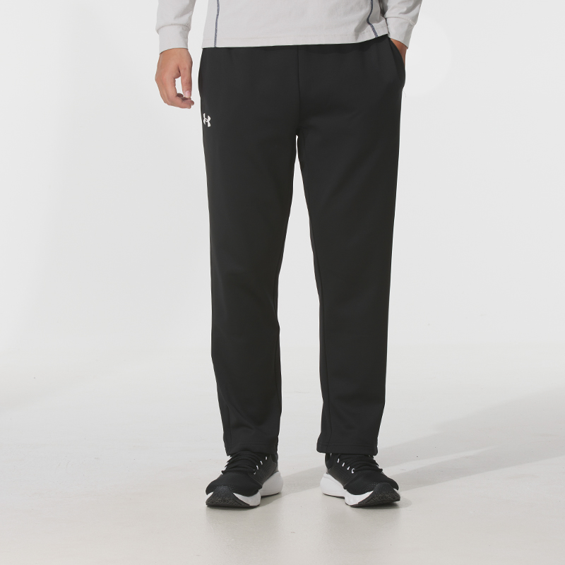 秋冬正品安德玛UA简约百搭宽松直筒加绒男女运动休闲针织长裤705