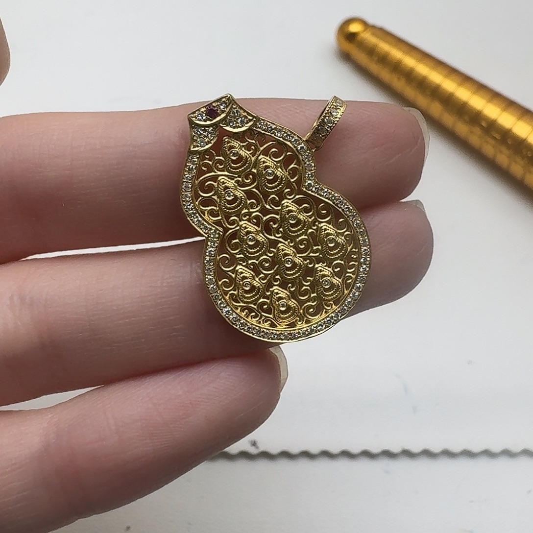 钻石颈饰18K金镶嵌成品