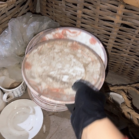 瓷片国营厂库存18厘米4个