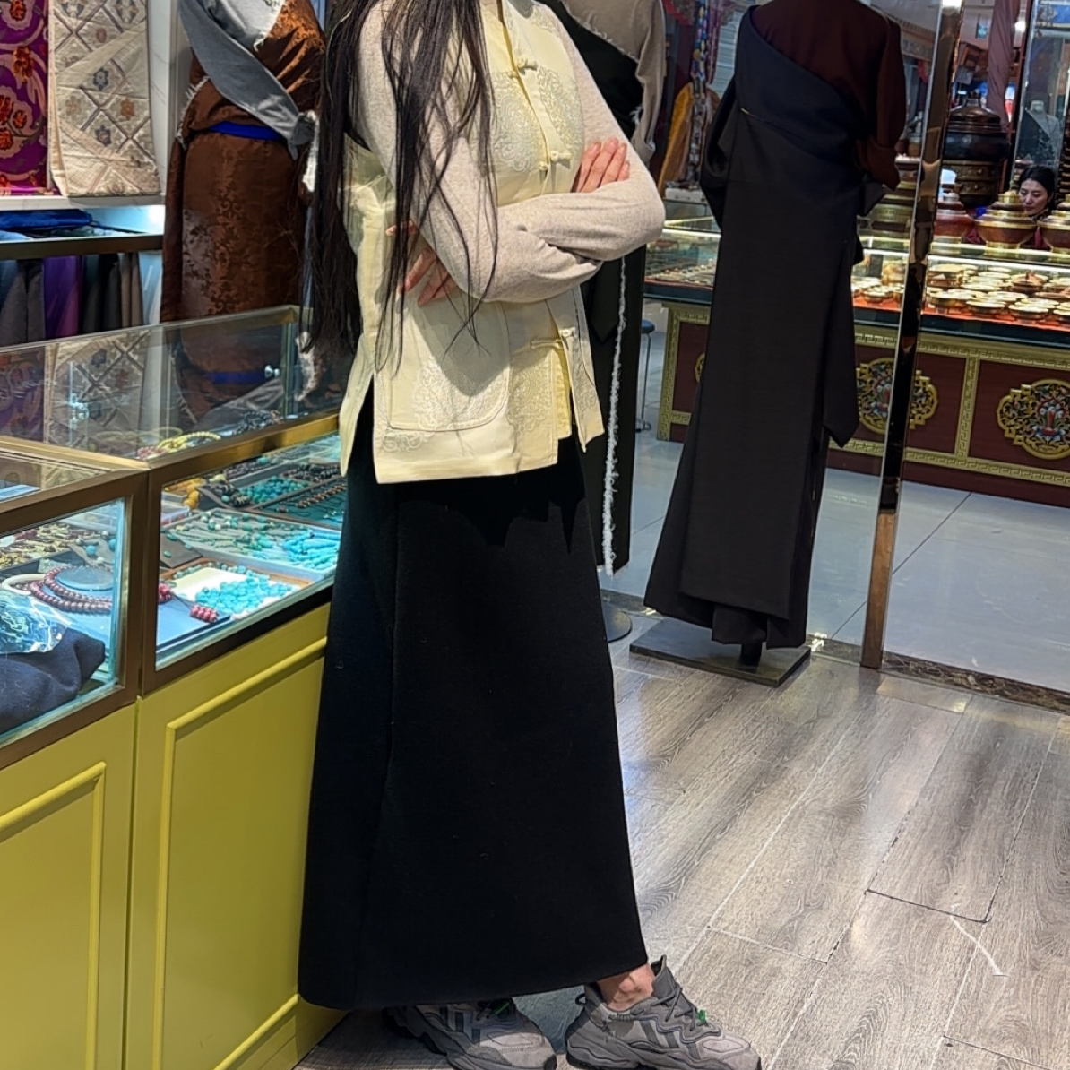 显瘦气质高腰百搭黑色