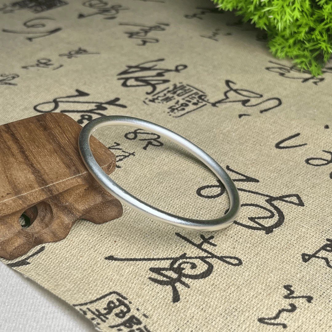 999素圈手镯百搭时尚银实心