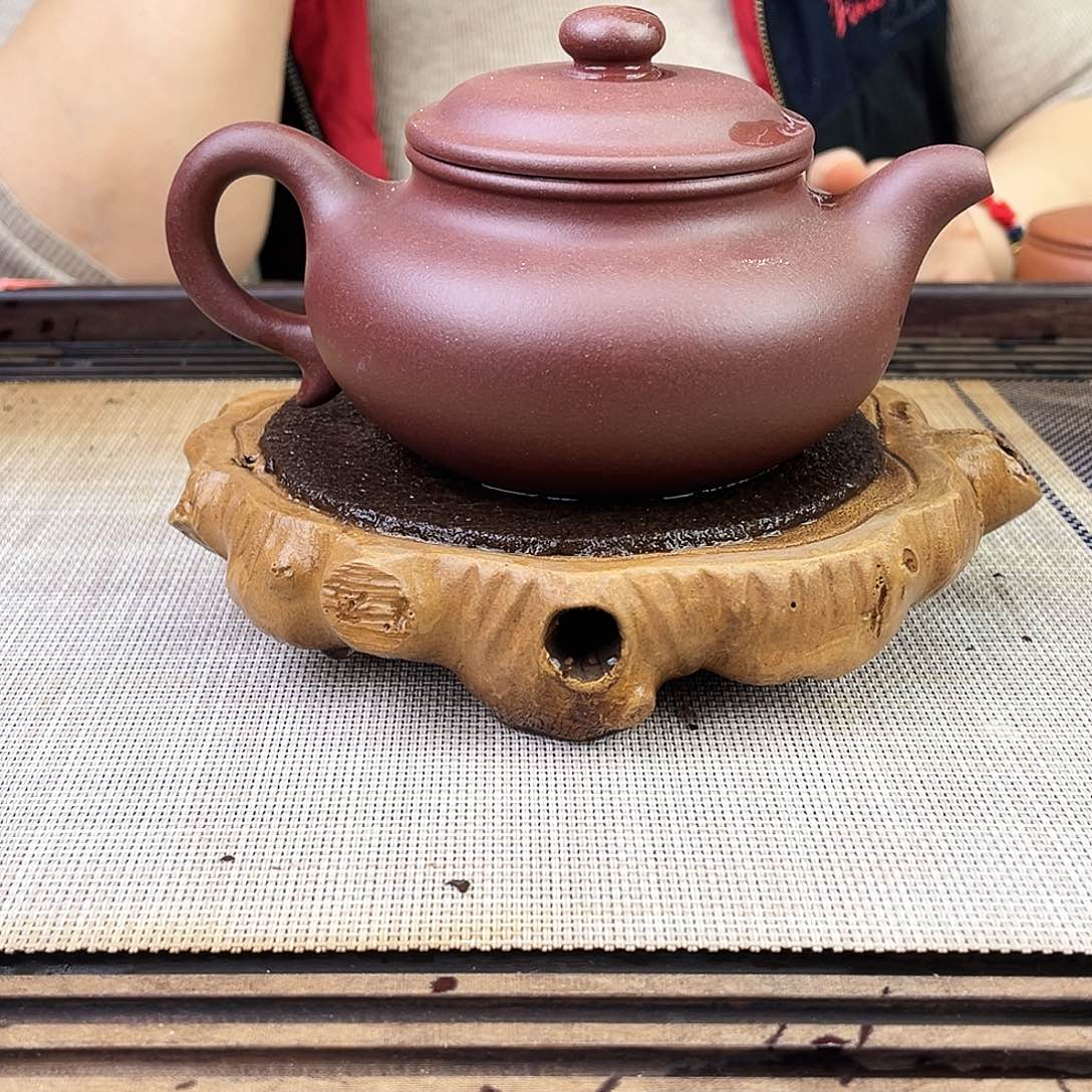 紫砂茶壶宜兴紫砂底槽青320c c