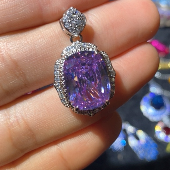 红宝石戒指银S925镶嵌