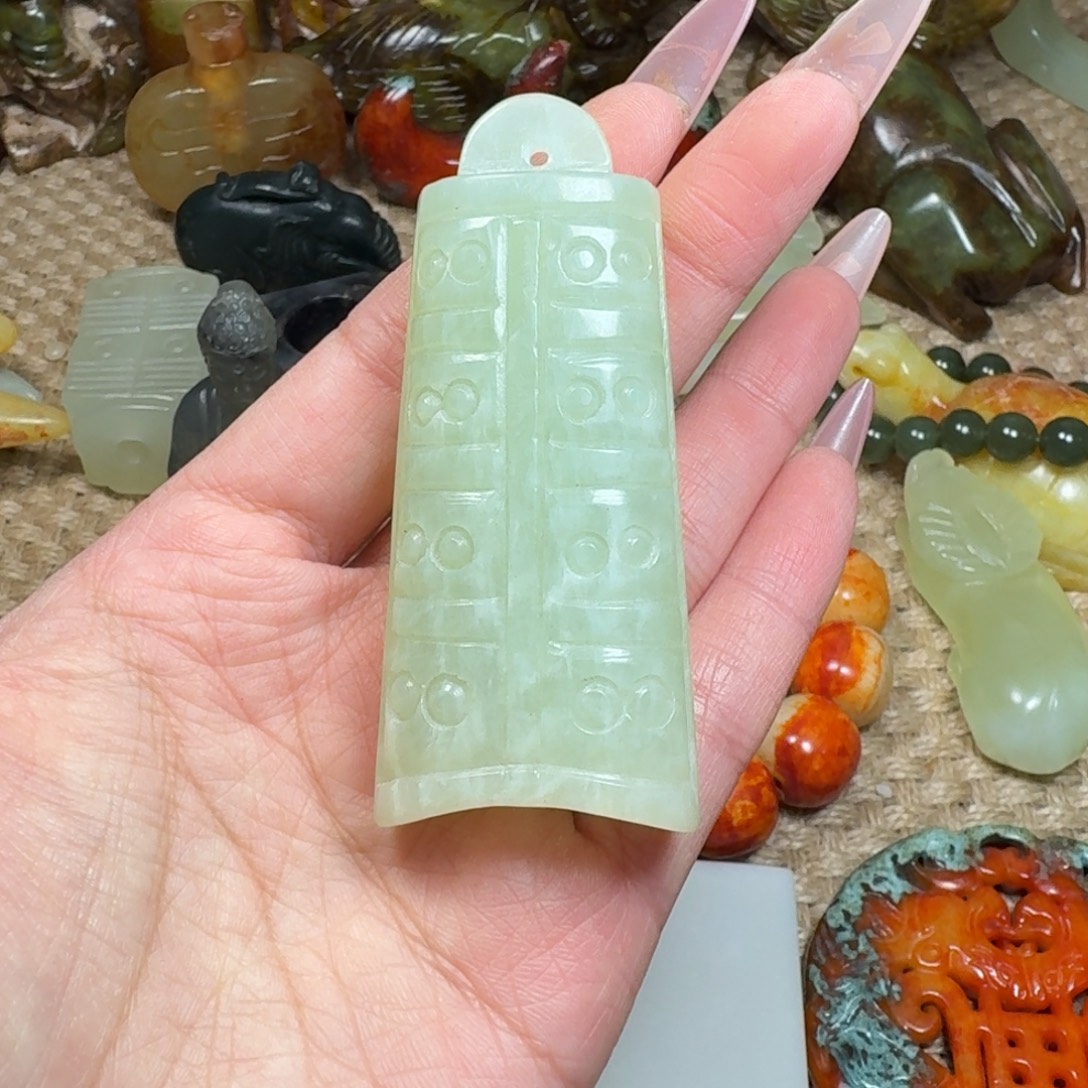白玉菩提吊坠挂件
