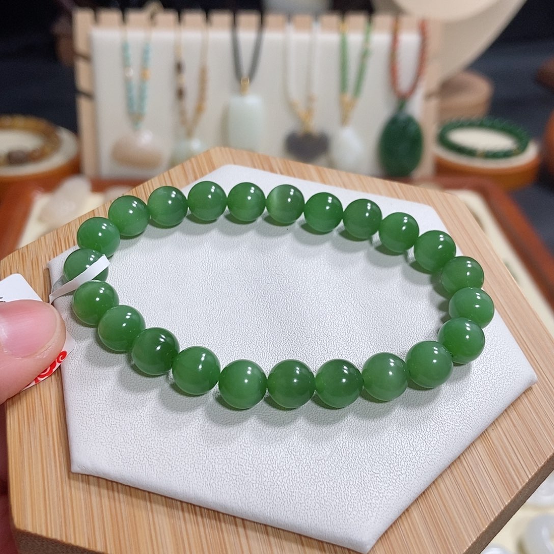 和田玉手串未镶嵌