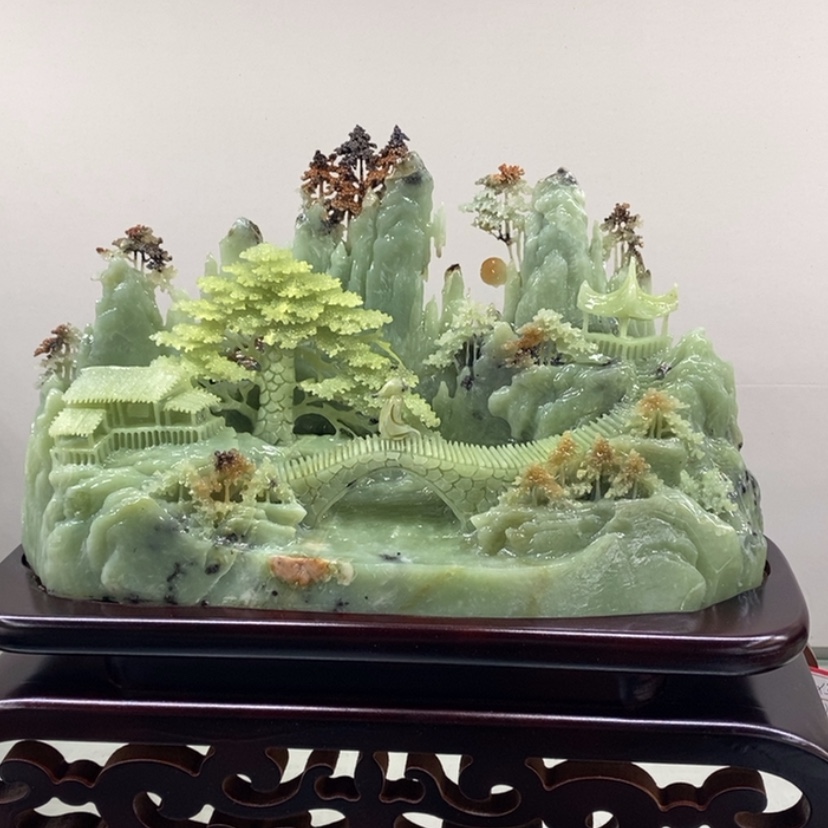 【闪购商品】蛇纹石玉（覆膜）珠宝奇石未镶嵌