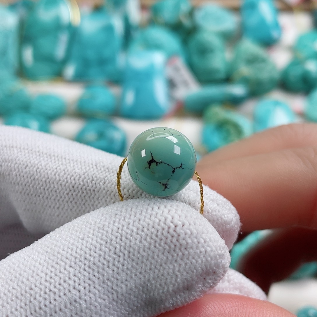 绿松石车挂未镶嵌直径12