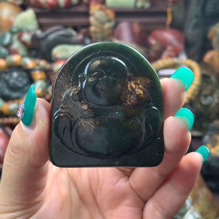 岫岩河磨玉（透闪石质玉）把件未镶嵌