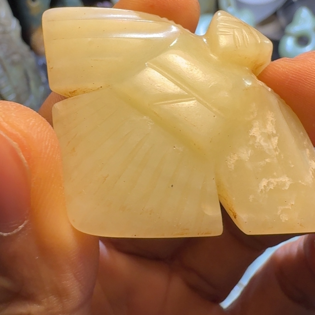 观***生玉玉摆件笛枭器型
