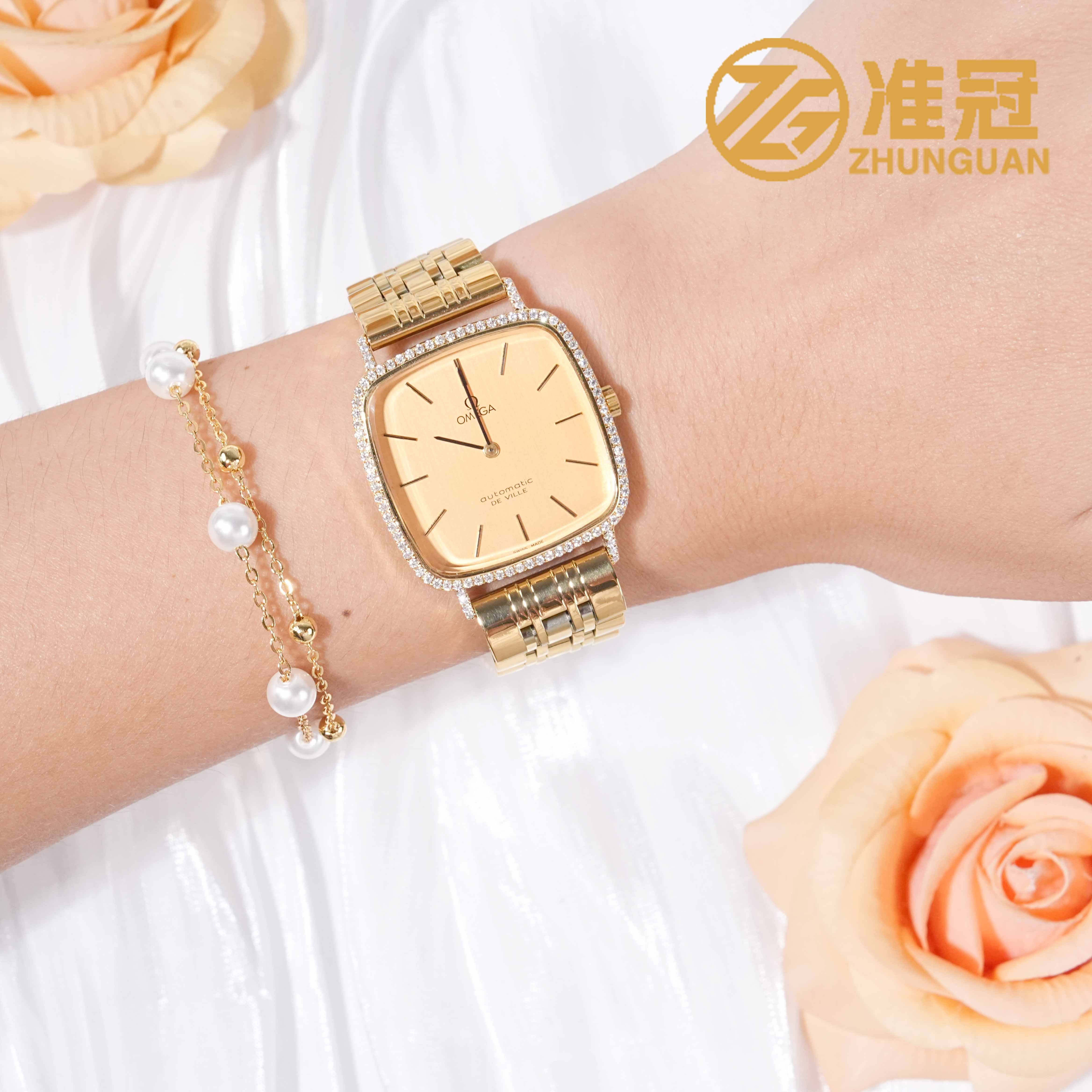 95新 Omega/欧米茄 30.5mm碟飞系列自动机械GX5605瑞士名表杏1