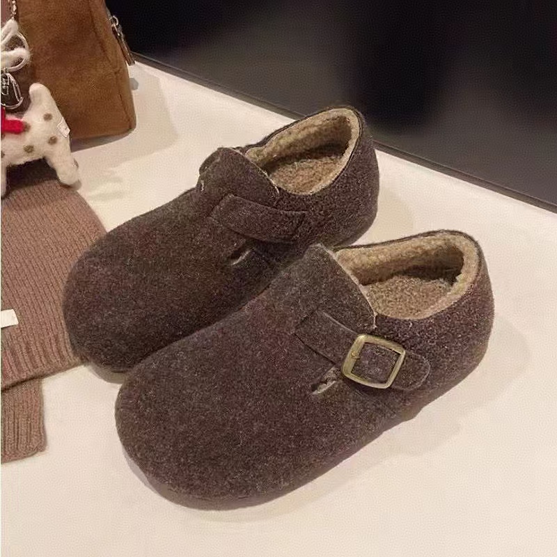 Datou·爆款！ 33-26新款秋冬季复古内增高保暖毛毛博肯单鞋