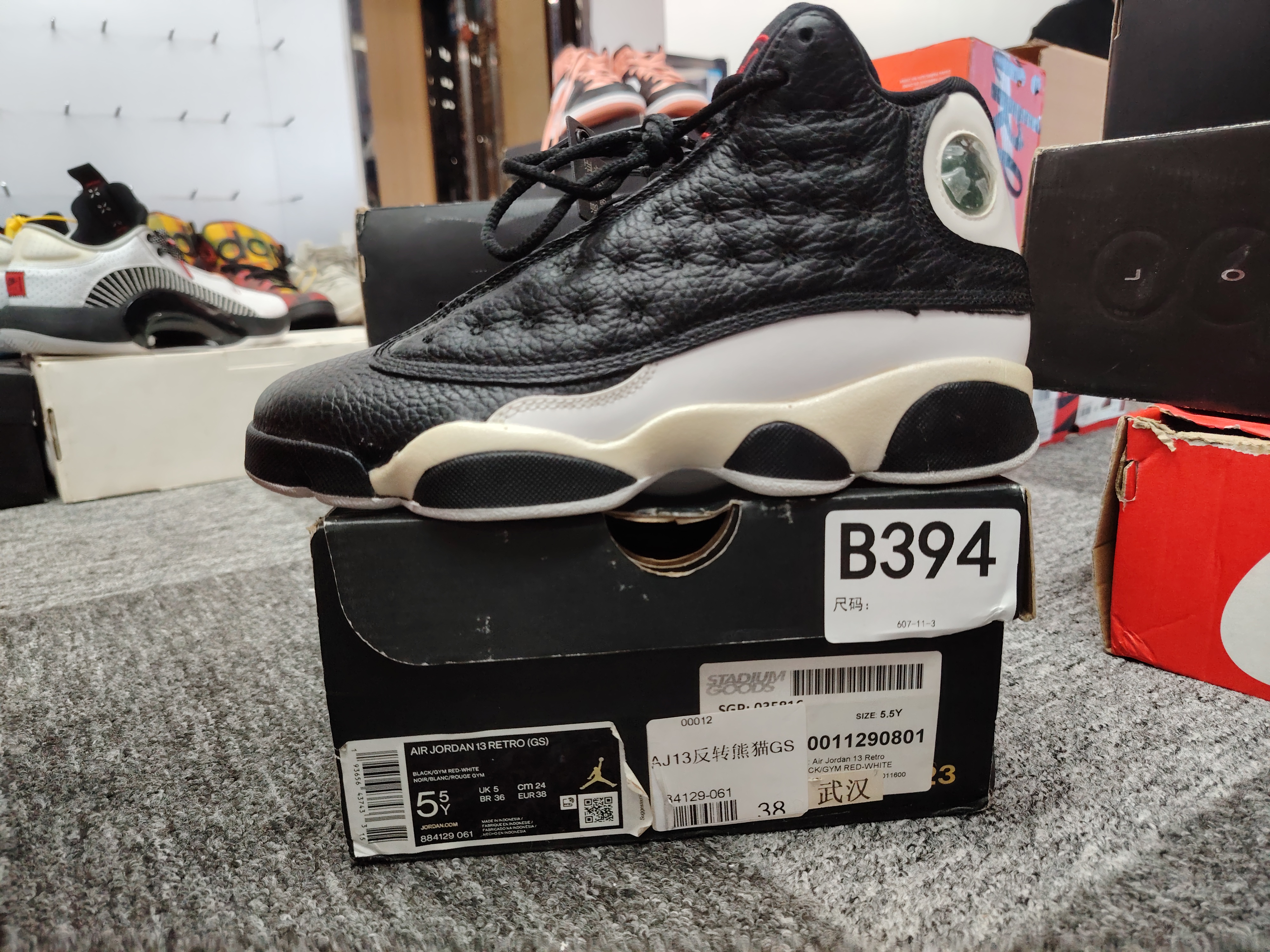 Nike aj13反正熊猫高帮 38码 全新原盒 12月4 sun B394