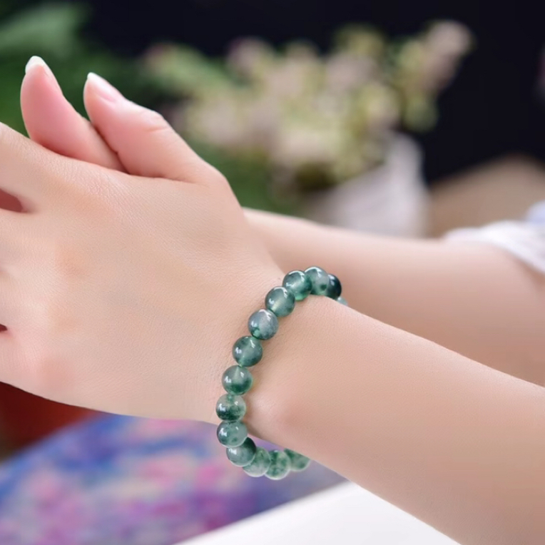 A194水草玛瑙单手串10mm-无礼盒