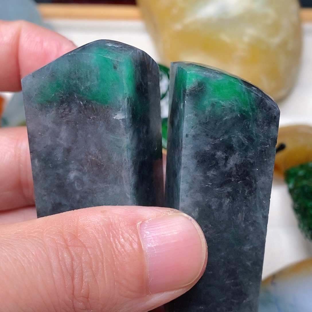 翡翠散珠天然缅甸翡翠A货