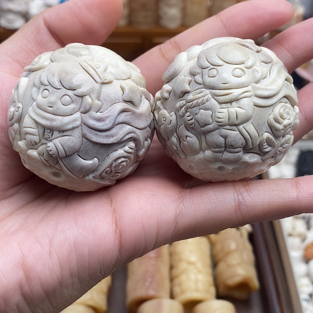 鹿骨把件软*哒c41小王子手球44尺寸