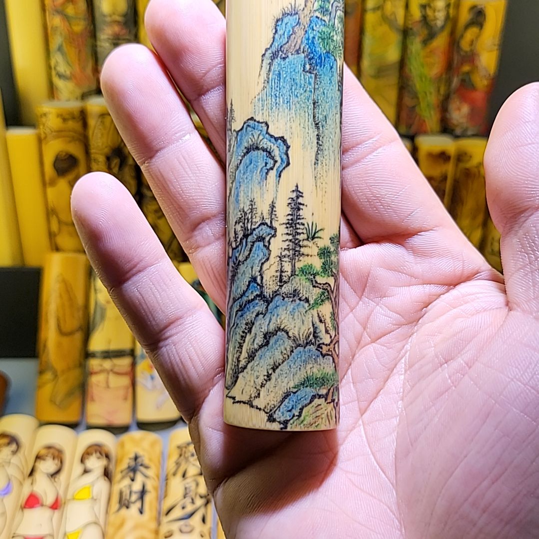 羽***同竹类山水画！！！！！！！
