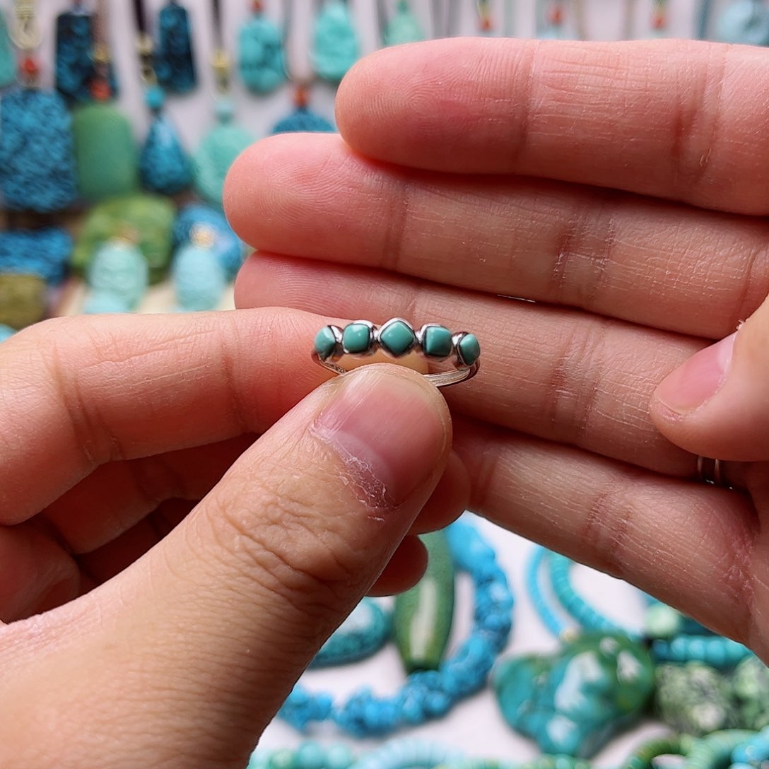 绿松石珠宝奇石未镶嵌