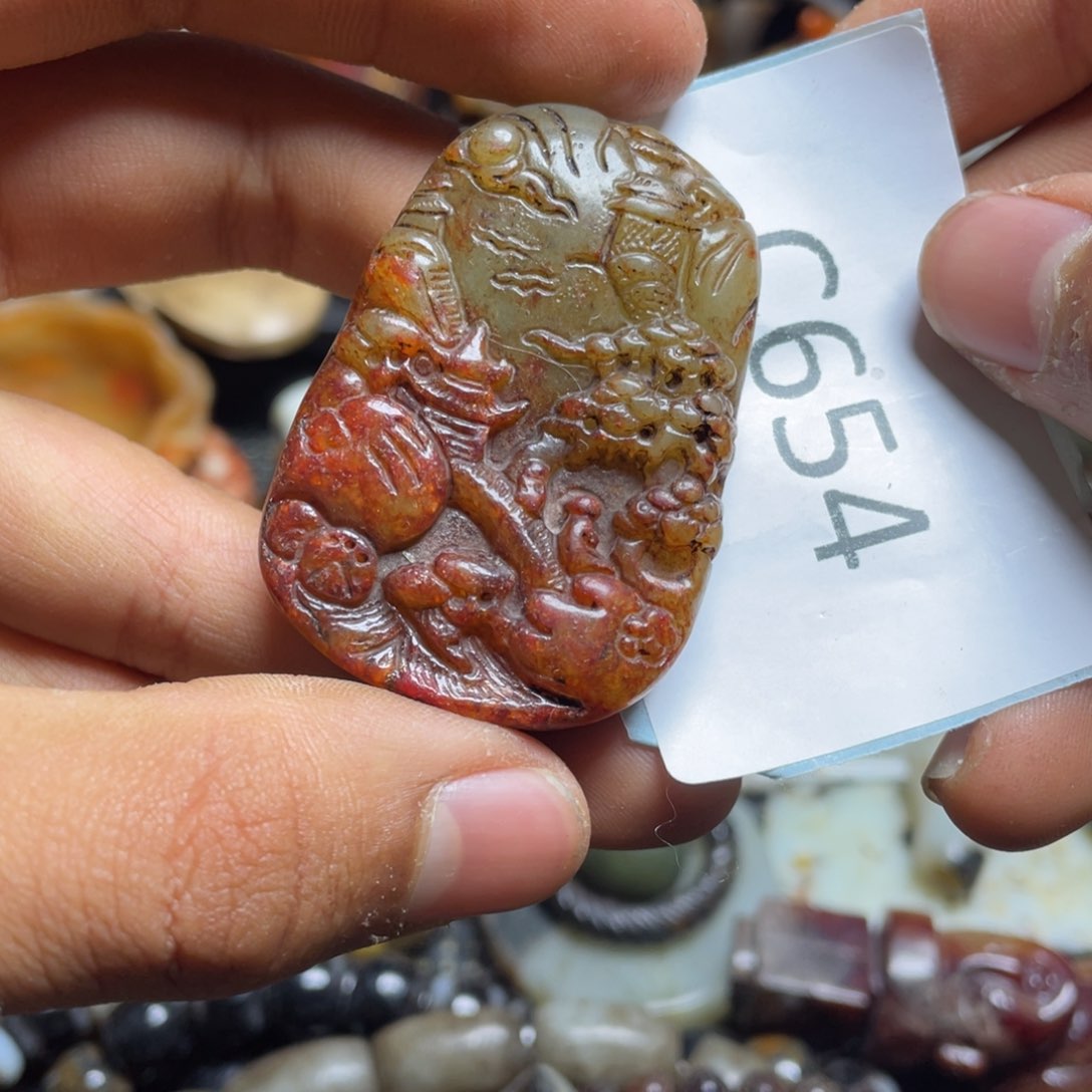 和田玉（糖玉）挂件未镶嵌