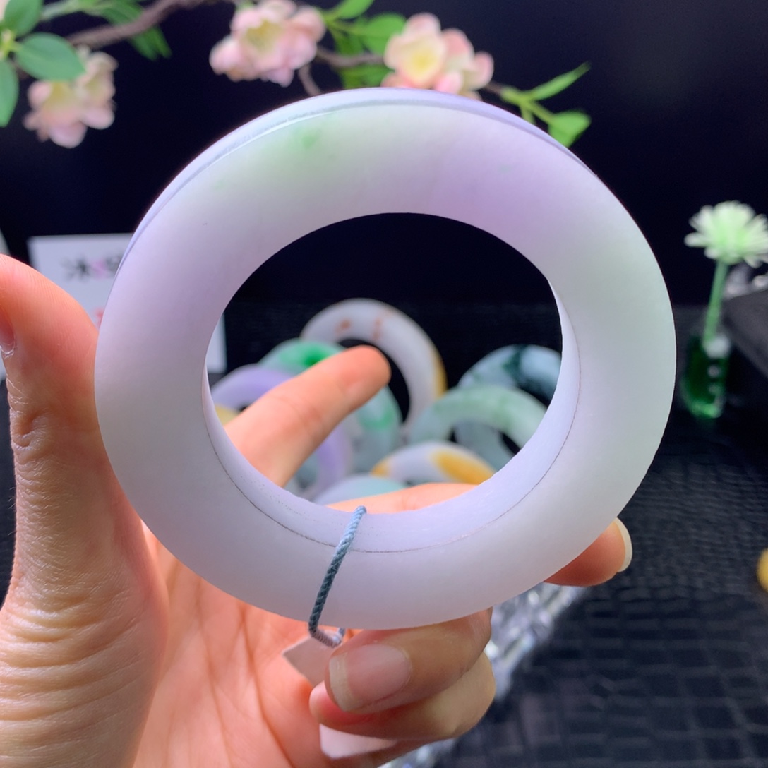 定制翡翠未镶嵌手镯56-70