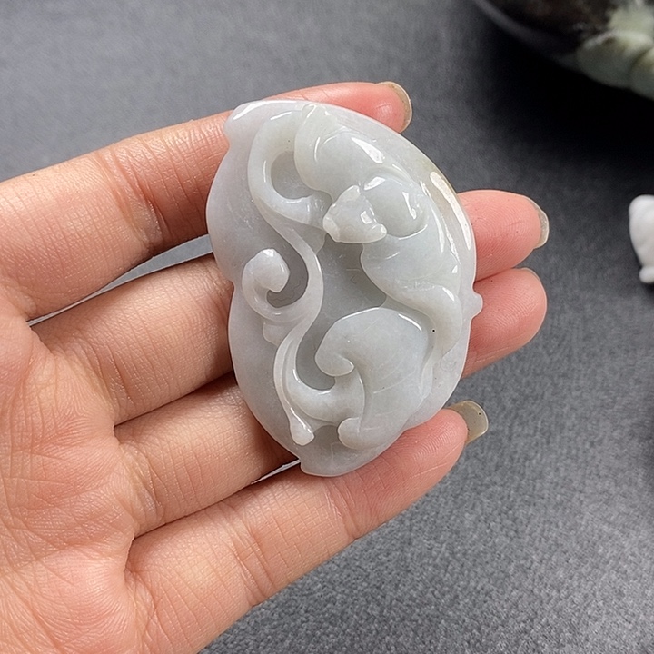 翡翠颈饰未镶嵌天然a货翡翠45