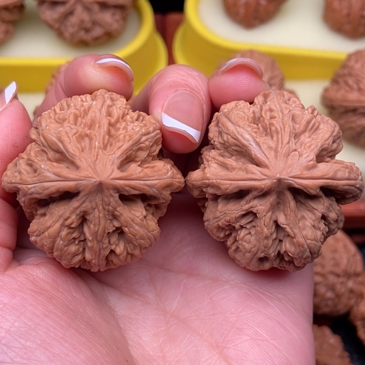 文玩核桃把件41全品白茬粗筋