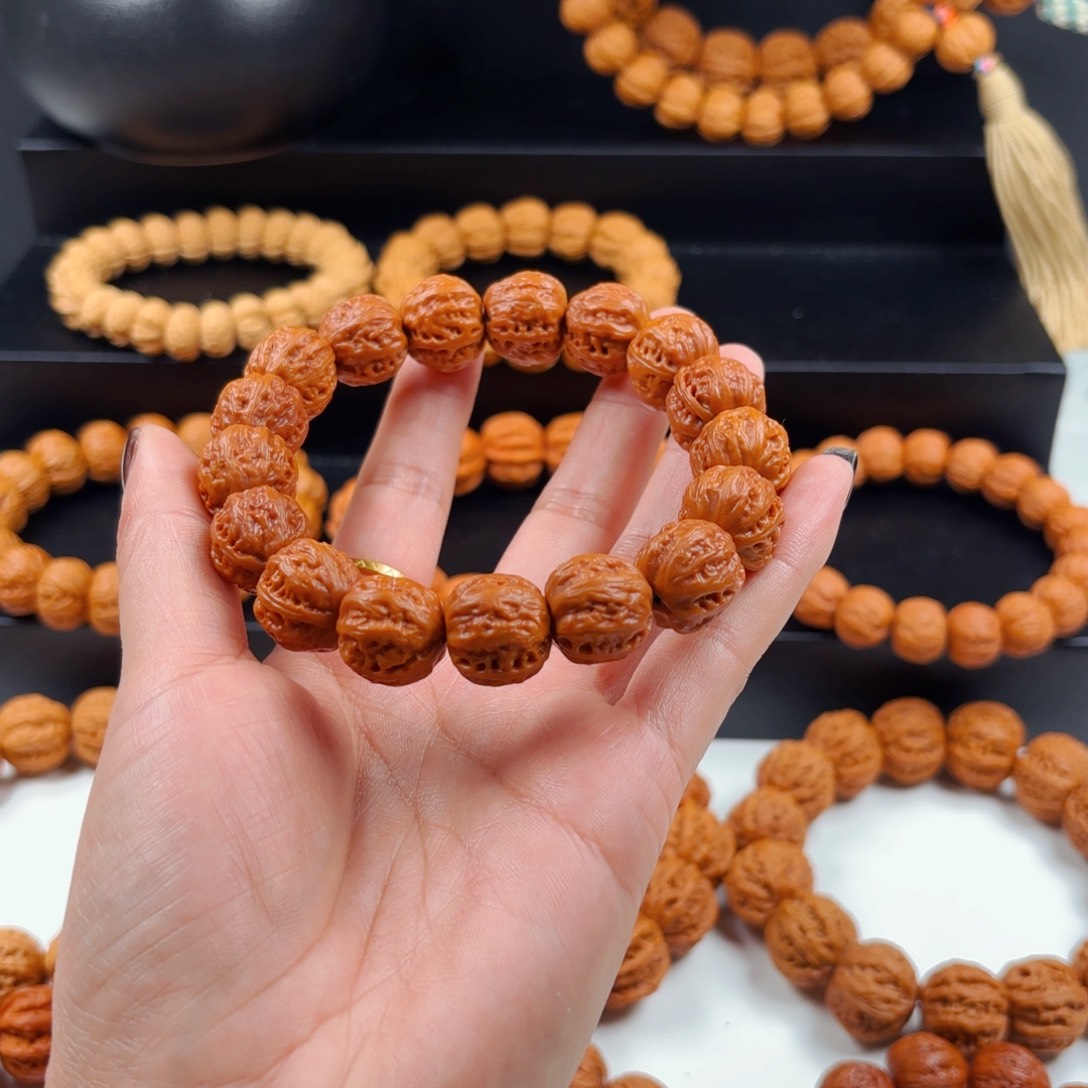 浪***花文玩核桃手串小核桃4
