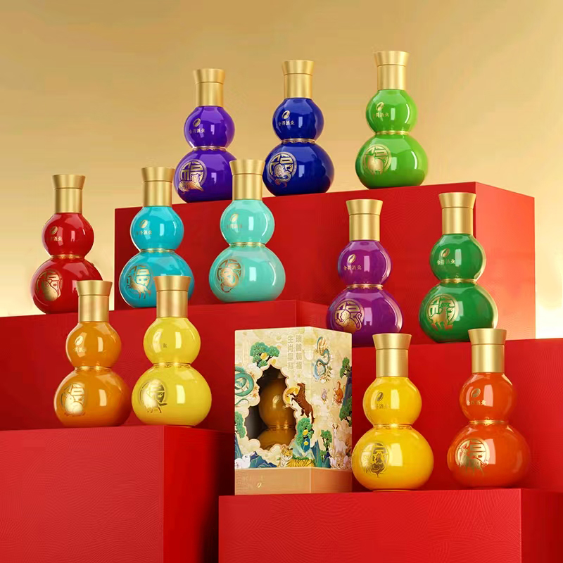 舍得玉带祥云十二生肖福禄小酒单支随机发浓香型白酒 L 52度118ml