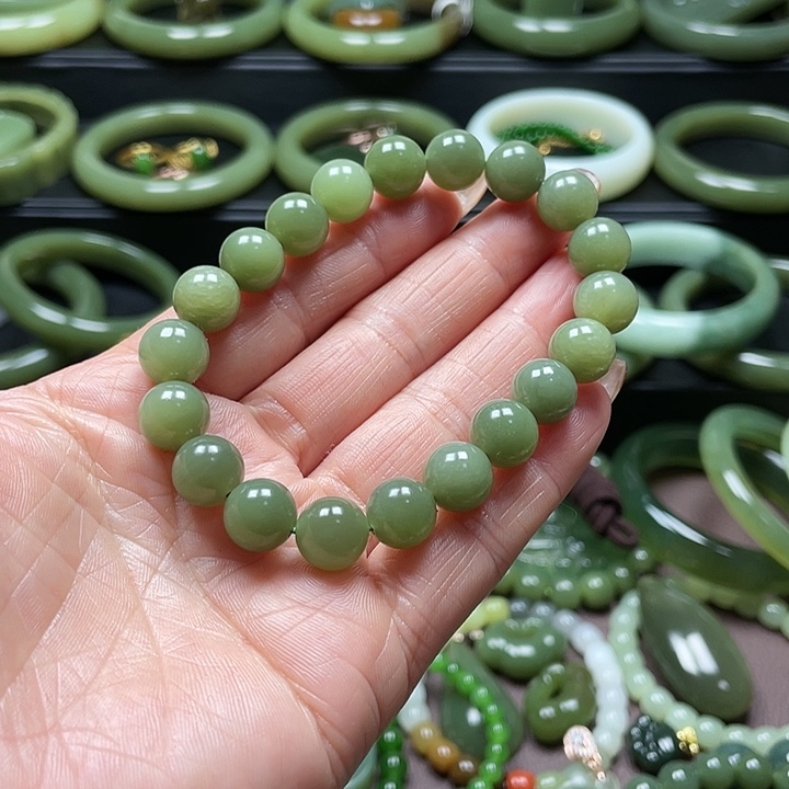 和田玉未镶嵌手链