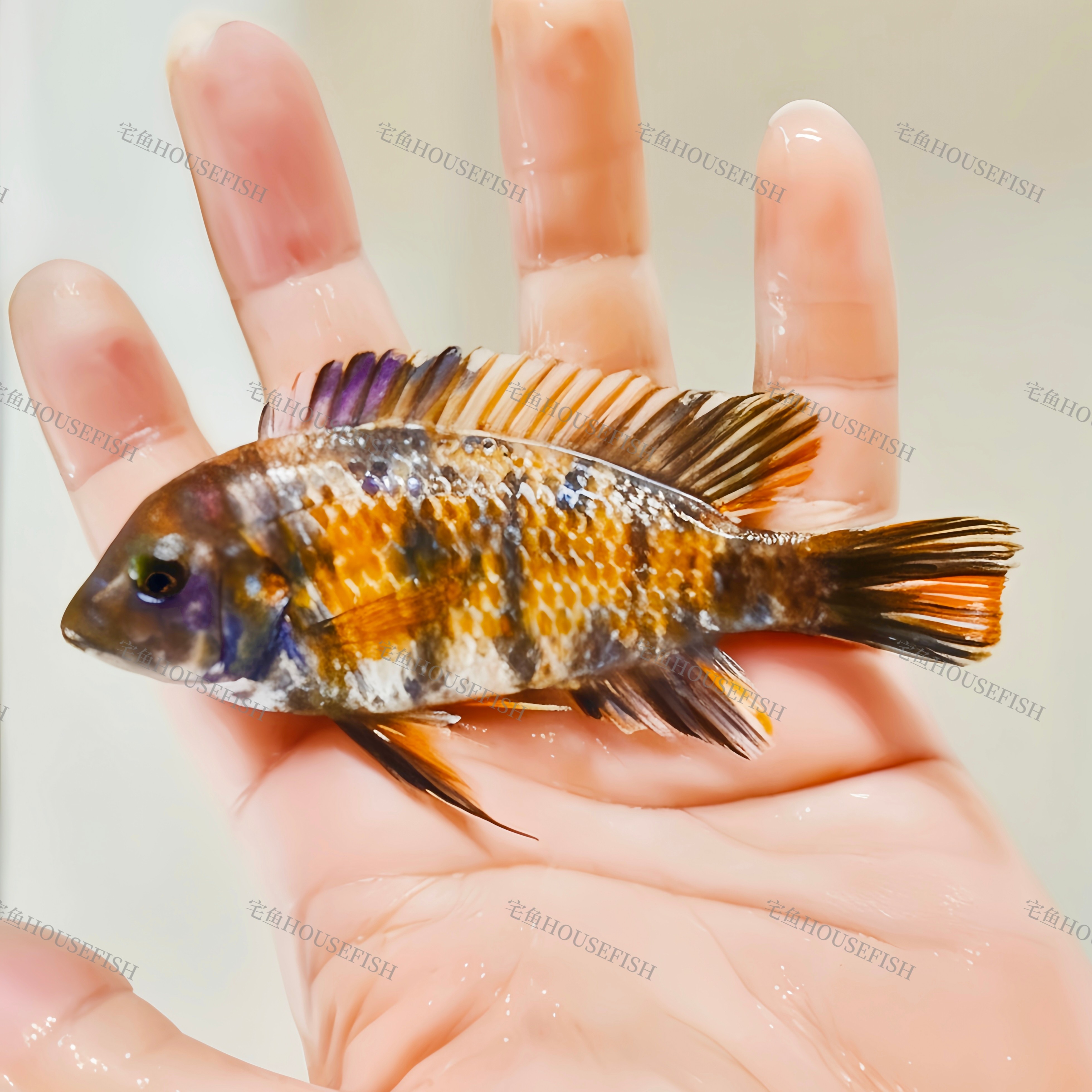 【宅鱼优选】纳坎滕加MC小丑 淡水热带鱼三湖慈鲷鱼岩栖马鲷观赏鱼