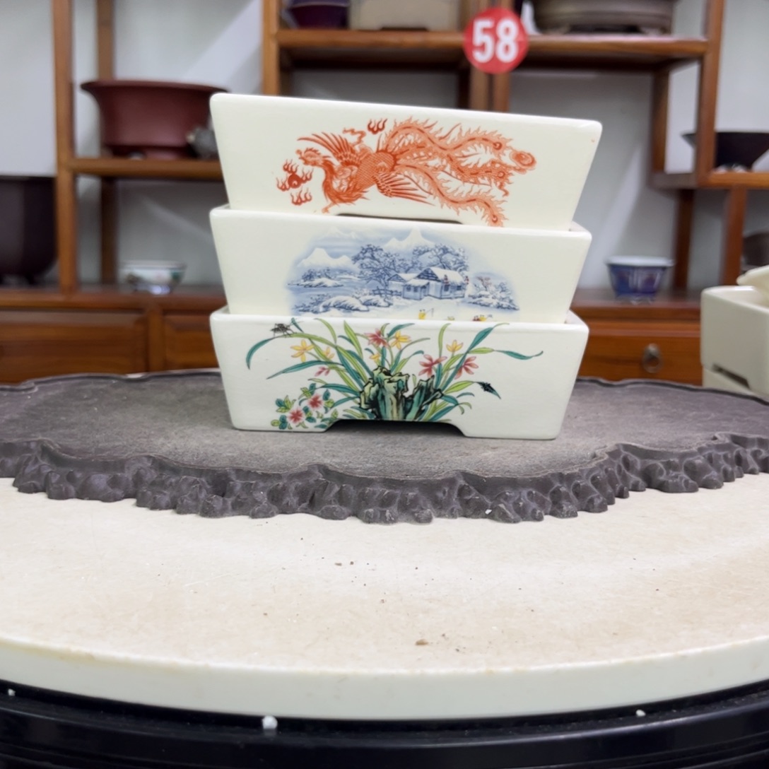 紫砂花盆谟****X瑕疵4.5-15-11-3。