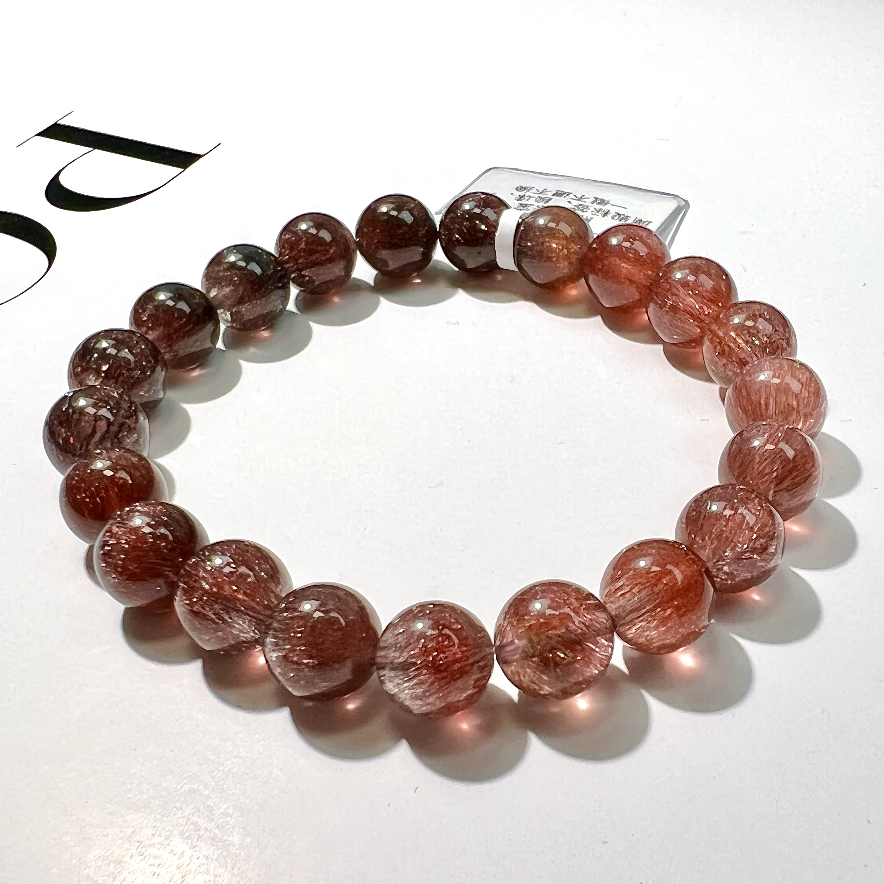 收藏级天花板9mm渐变双色稀有橘色黑红手串