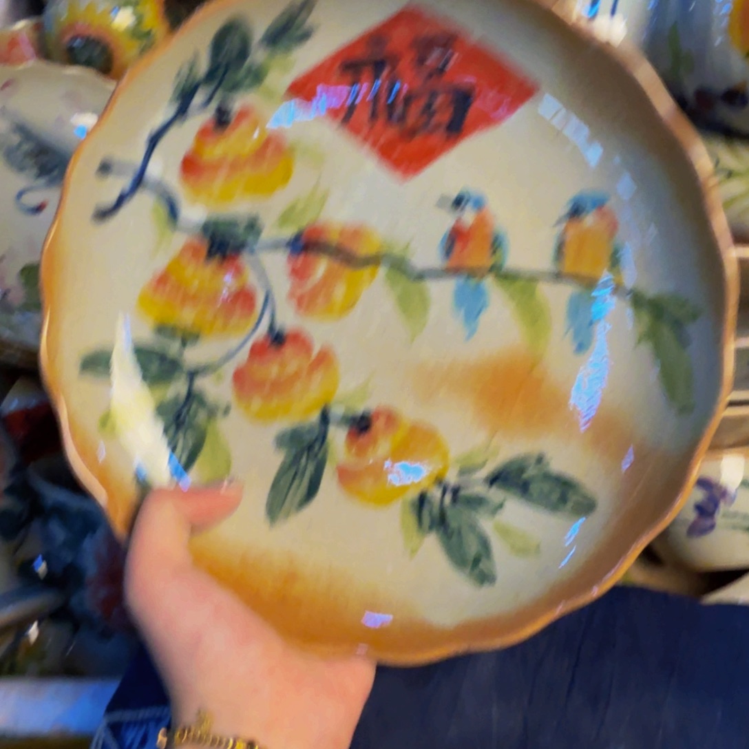 瓷片景德镇陶瓷手工手绘