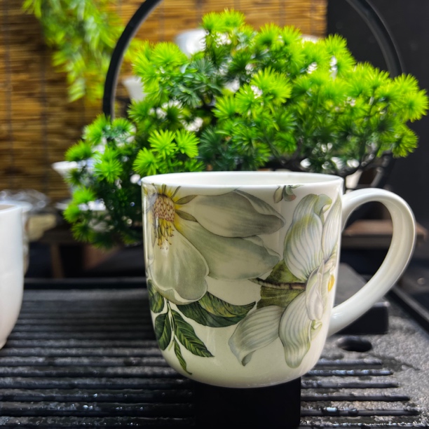 唐山骨质瓷微瑕马克杯满容400ML