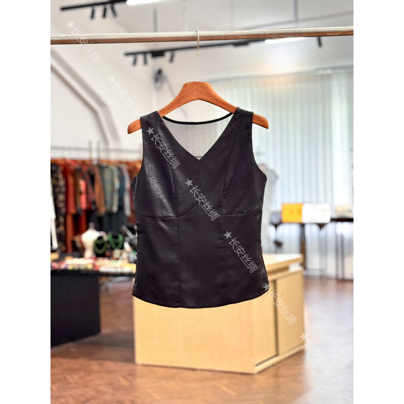 【长安】新中式网纱背心