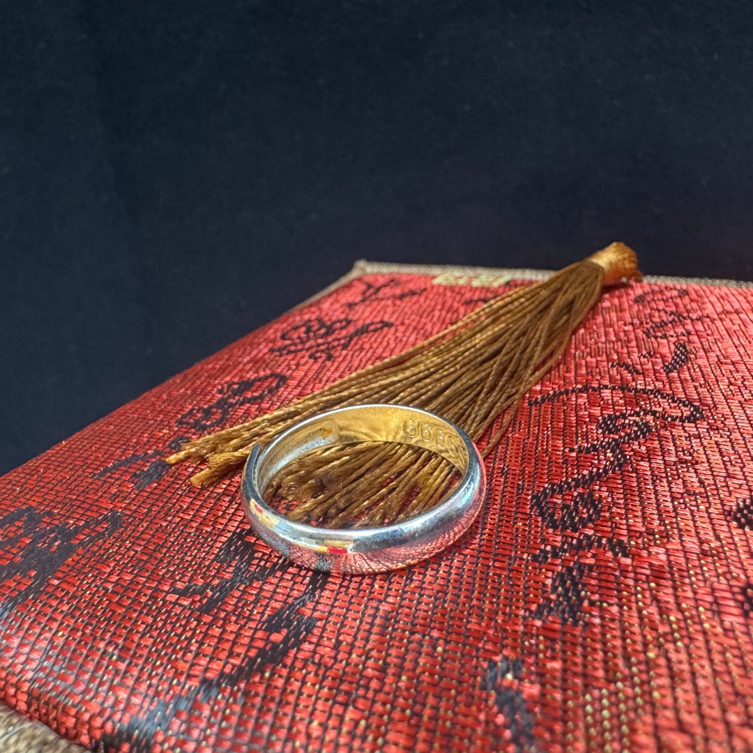 足银戒指 KANG 素圈戒指 JZ0034