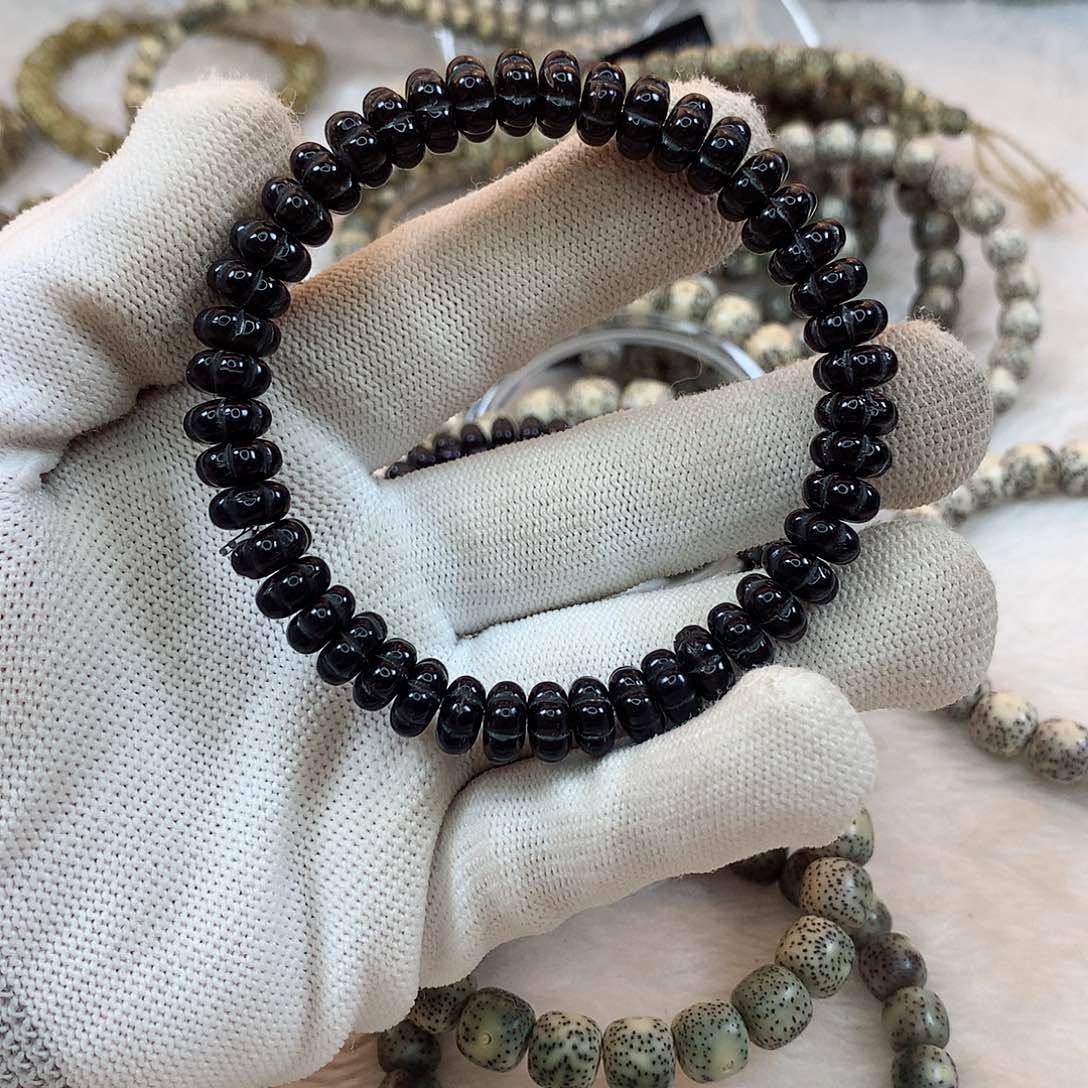 星月菩提手串12号椰蒂瓜珠0.9