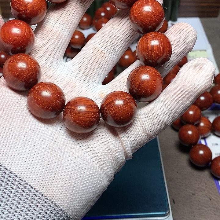 手串/手链小叶紫檀呼**原20 12 颗 顶泥