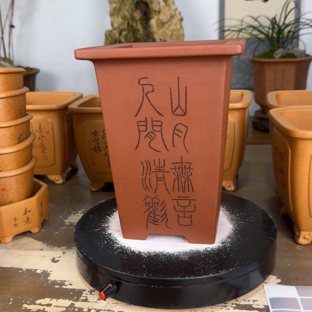 净***心花盆紫砂紫砂花盆