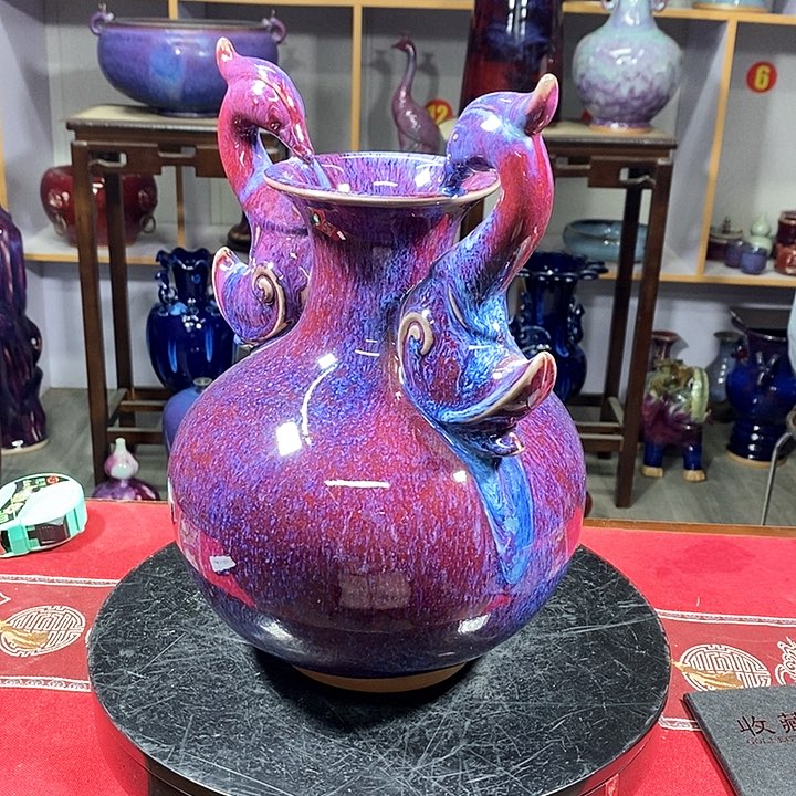 瓶中国神垕精品钧瓷