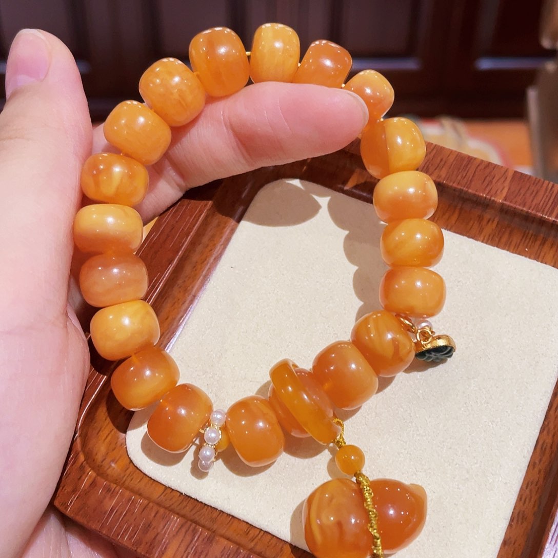 蜜蜡手链未镶嵌手串