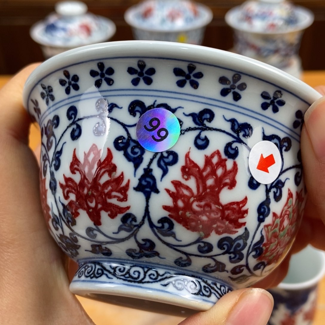 手绘现代茶具非古董