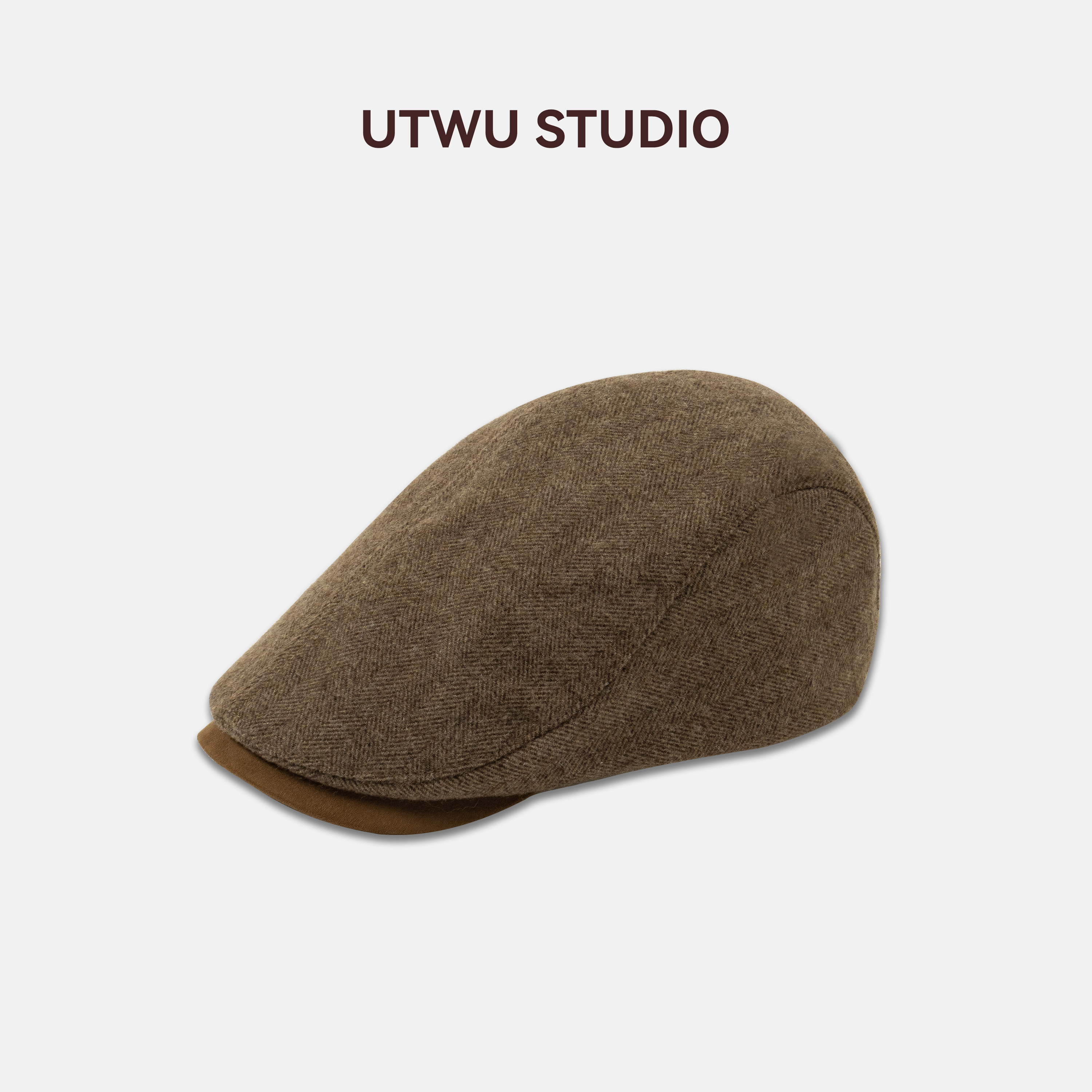 UTWU小敏「罗马画报」羊毛混纺复古百搭时髦英伦贝雷帽Q241P2012