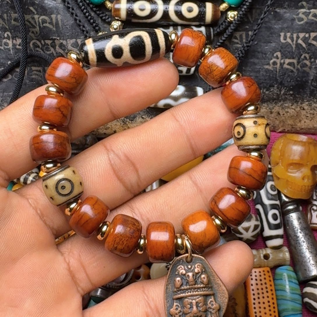 金刚菩提手串牦牛骨