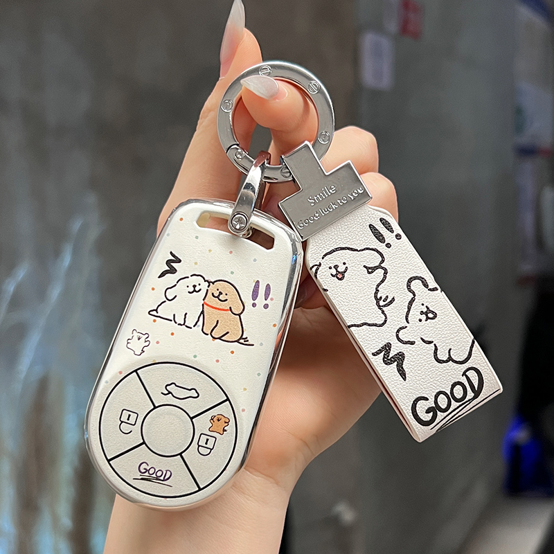 适用欧拉好猫gt钥匙套23 24新款长城欧拉闪电猫蕾猫黑猫白猫壳扣