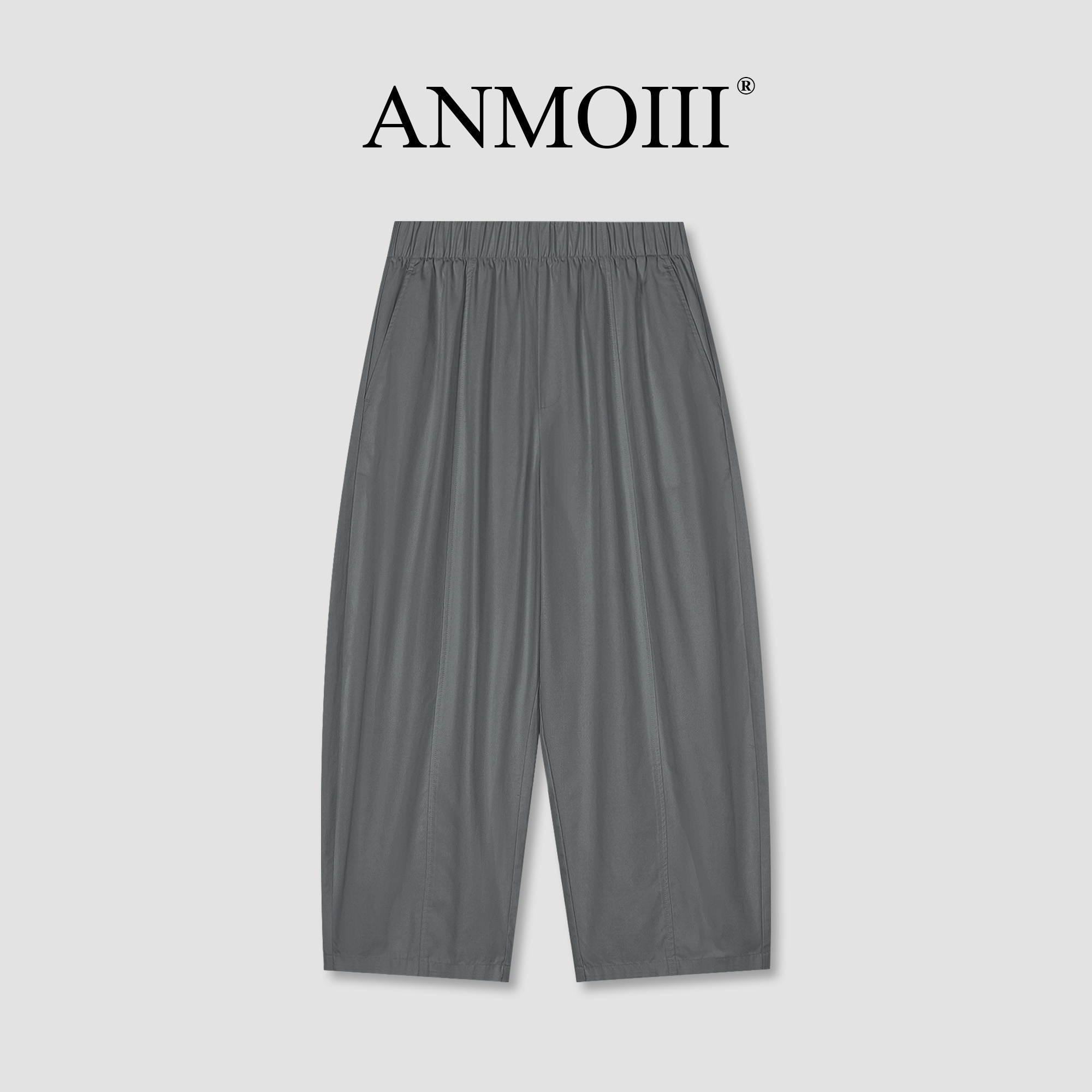 ANMOIII【天丝棉九分裤】三季可穿纯欲慵懒风百搭老钱风女裤子女