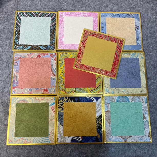 10*10宋锦卡纸10张不重复全熟